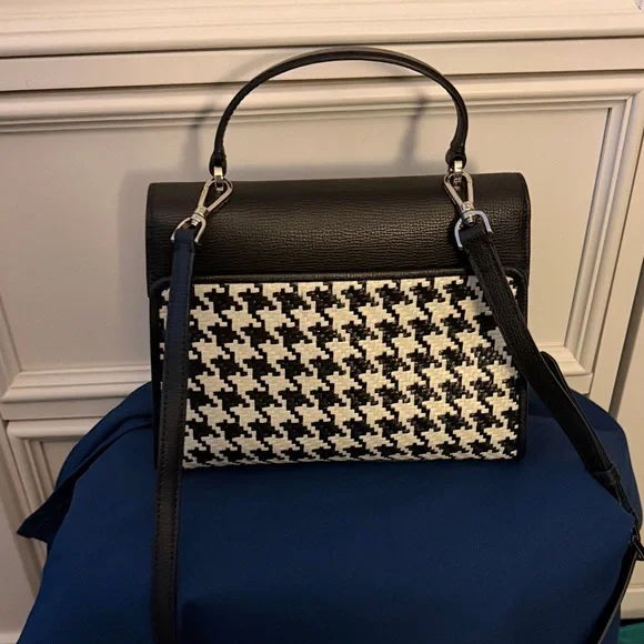 kate spade Black & White Houndstooth Darcy Bag - Picture 5 of 12